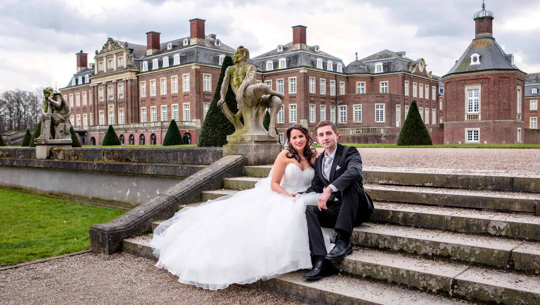 hochzeitsfotograf nordkirchen vor schloss