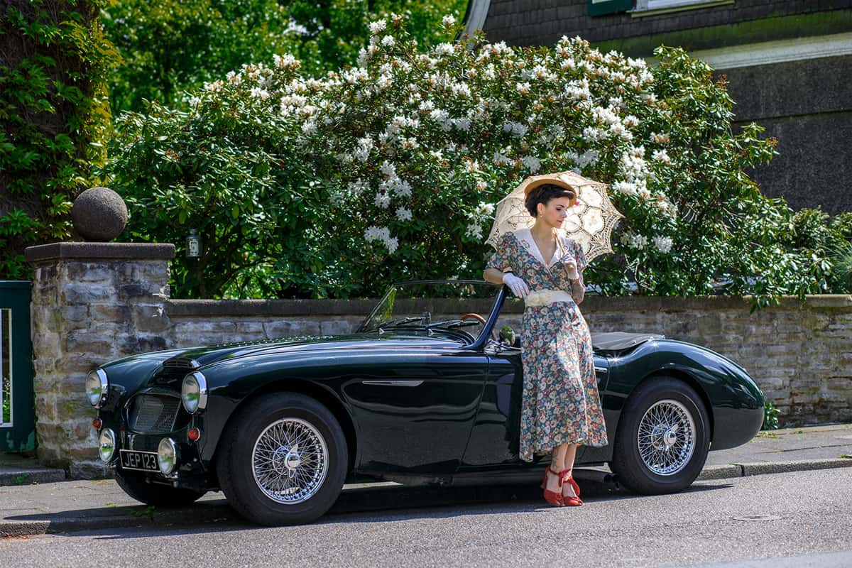 margarethenhoehe fotoshooting austin healy 3000