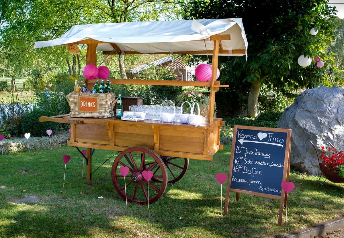 zeitplan hochzeit im garten